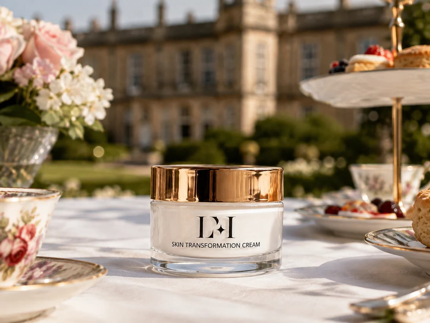 Luminous Me Skin Transformation Cream at an English afternoon tea
